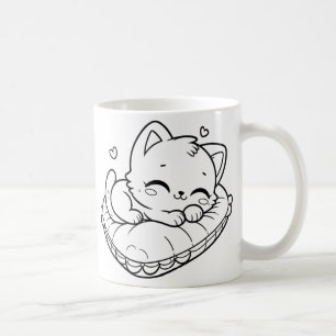 Cute Black Cat Coffee Mug