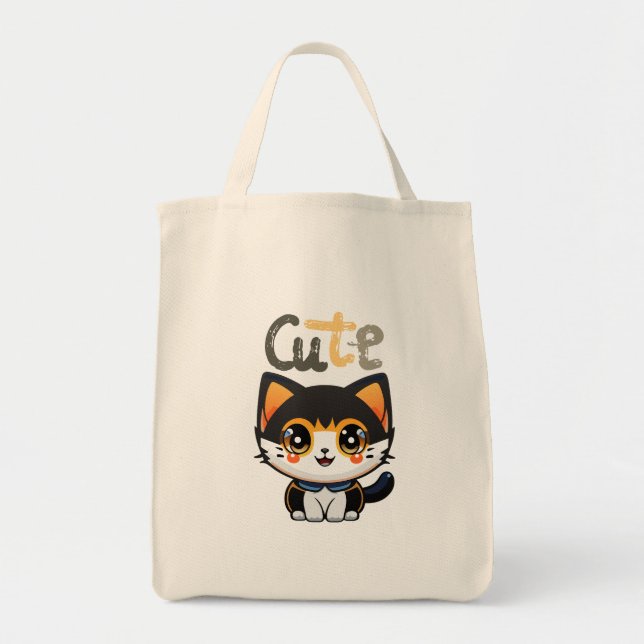 Cute black cat design| cats lovers | buy now... tote bag (Front)