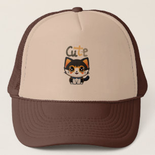 Cute black cat design cats lovers buy now... trucker hat