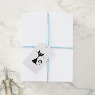Cute Black Cat Fun Gift Tag