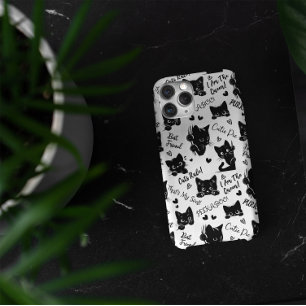 Cute Black Cat Halloween Pattern for Cat Lovers iPhone 16 Pro Max Case