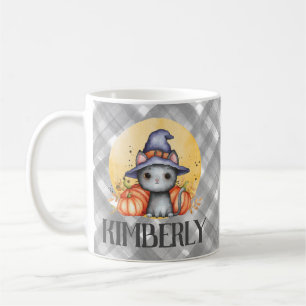 Cute Black Cat Happy Halloween Coffee Mug