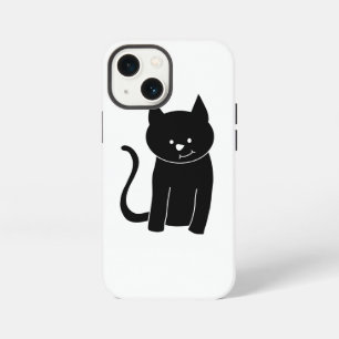 Cute Black Cat iPhone 13 Mini Case