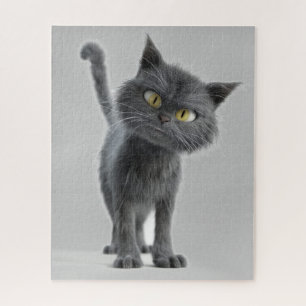 CUTE BLACK CAT JIGSAW PUZZLE