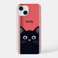Cute Black Cat Kitten Modern Personalised Name