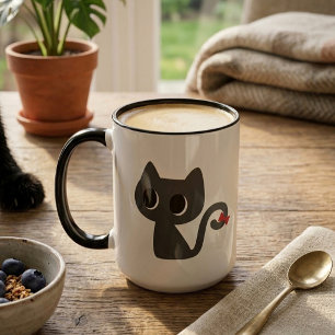 Cute Black Cat Mug
