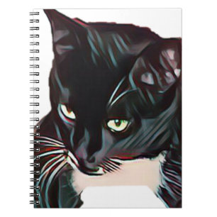 Cute Black Cat Notebook