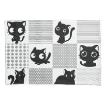 Cute Black Cat Pattern