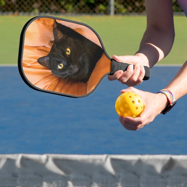 Cute Black Cat Pickleball Paddle (Insitu)