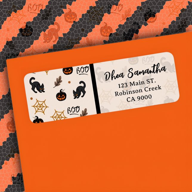 Cute Black Cat Pumpkin Halloween Pattern (Creator Uploaded)