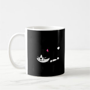 Cute Black Cat Snacks Naps Funny Saying Animal Lov Coffee Mug