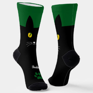 Cute Black Cat Socks Gift for Cat Lovers