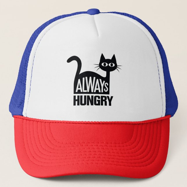 Cute Black cat Trucker Hat (Front)
