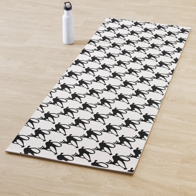 Cute Black Cats Halloween Pattern | Yoga Mat (In Situ)