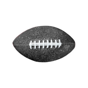Cute Black Cheetah Leopard Skin Print Pattern American Football