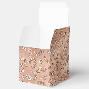 Cute Black Cheetah Leopard Skin Print Pattern Favour Box