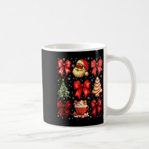 Cute Black Christmas Santa Tree Cake Xmas Women Gi Coffee Mug