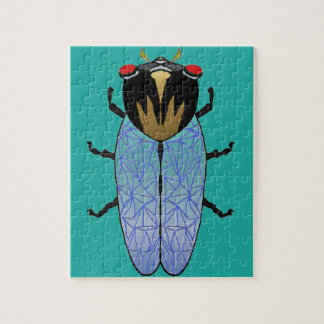 Cute Black Cicada Jigsaw Puzzle