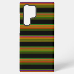 Cute black colourful striped samsung galaxy case