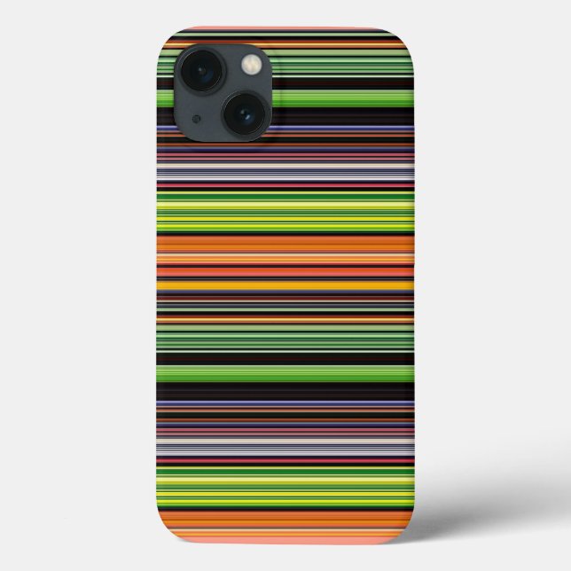 Cute black colourful stripes Case-Mate iPhone case (Back)