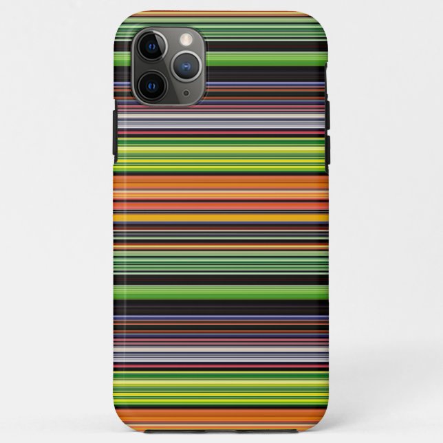 Cute black colourful stripes Case-Mate iPhone case (Back)