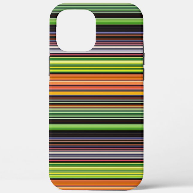 Cute black colourful stripes Case-Mate iPhone case (Back)