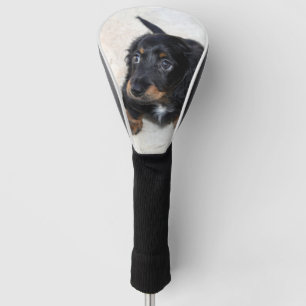Cute black Dachshund Puppy Dog Golf Head Cover