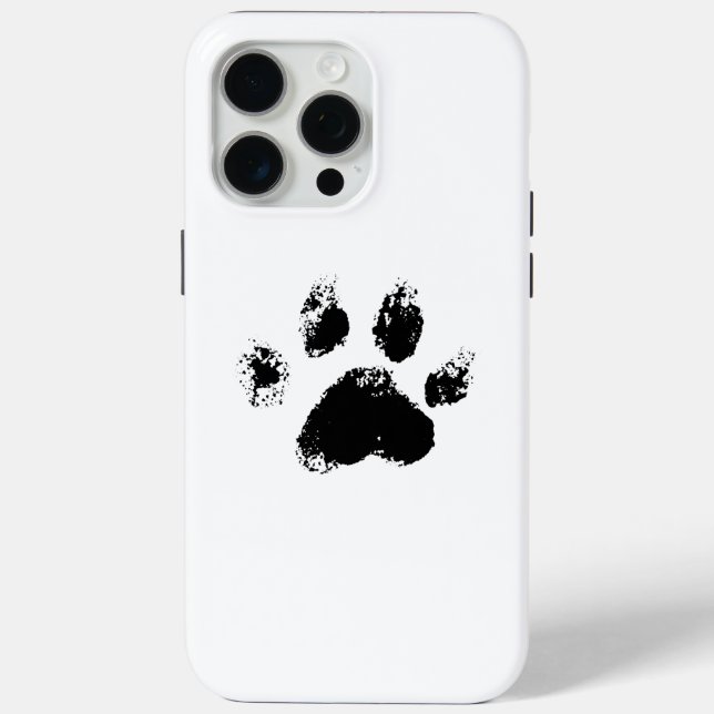 cute black dog lovers paw Case-Mate iPhone case (Back)