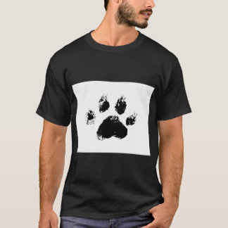 cute black dog lovers paw T-Shirt