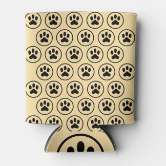 Cute Black Dog Paw Prints – Pet Lover Drink Cooler