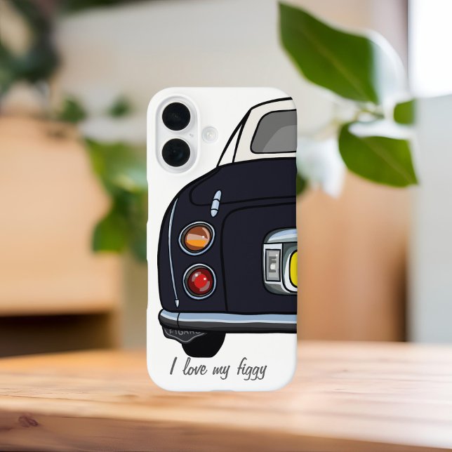 Cute Black Figaro Car Name Figarations Case-Mate iPhone Case (Cute black figaro phone case with space for your name. I love my figgy!)