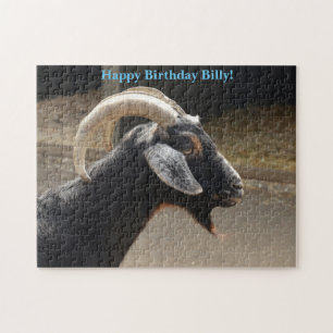 Cute Black Goat Jigsaw Puzzle