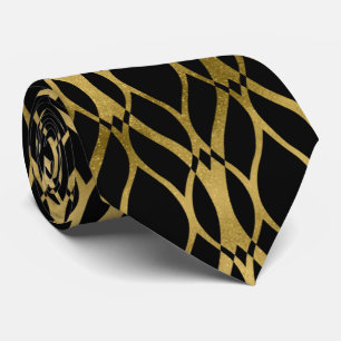 Cute black gold tie
