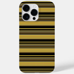 Cute black golden stripes Case-Mate iPhone 14 pro max case