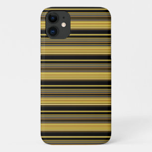 Cute black golden stripes iPhone 11 case