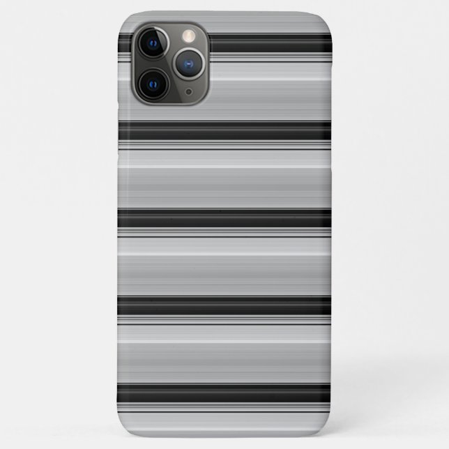 Cute black grey stripes Case-Mate iPhone case (Back)