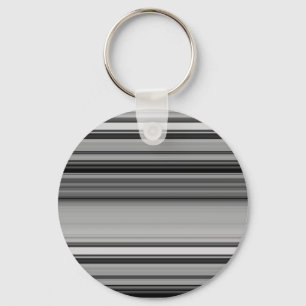 Cute black grey stripes key ring