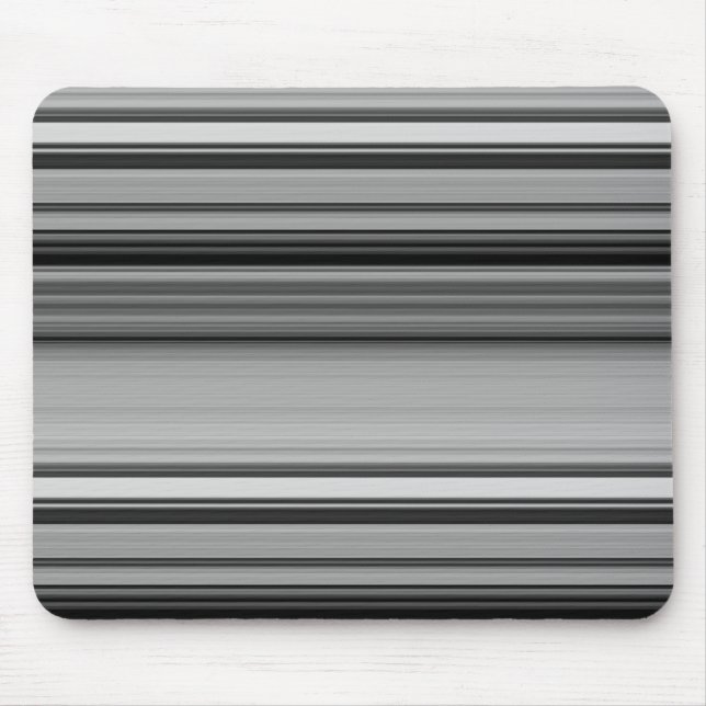 Cute black grey stripes  mouse mat (Front)