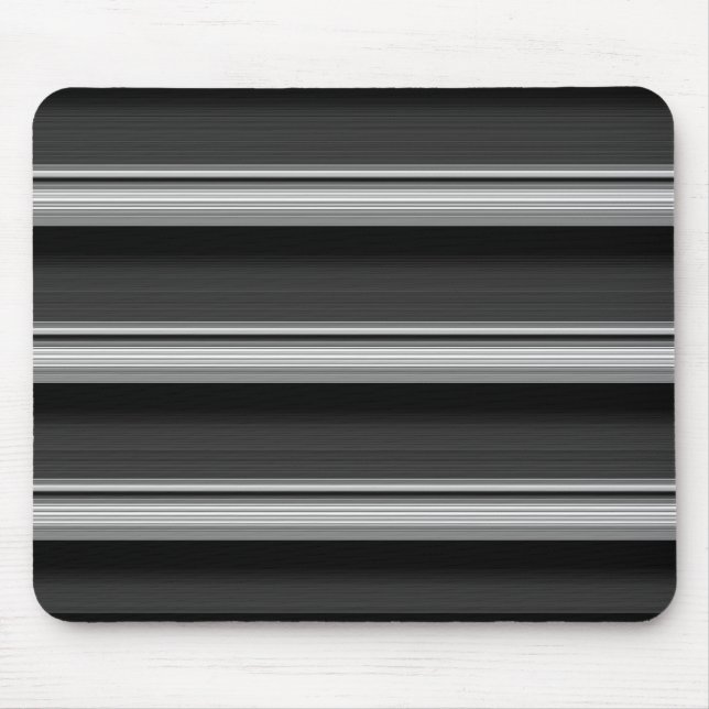 Cute black grey stripes  mouse mat (Front)