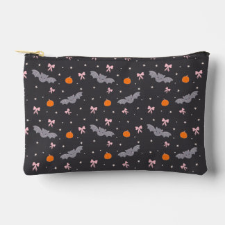 Cute Black Halloween Bat Pattern Zipper Pouch