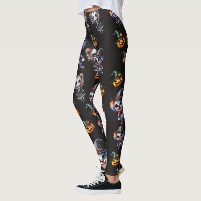 Cute Black Halloween Leggings (Left)