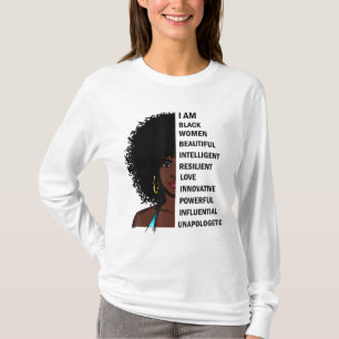 Cute Black History Month Designs with Black Queen T-Shirt