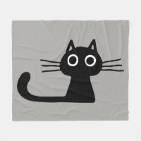 Cute Black Kitty Cat | Warm Whimsical