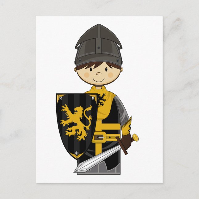 Cute Black Knight Postcard (Front)