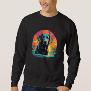 Cute Black Lab Black Labrador Retriever Puppy Dog Sweatshirt