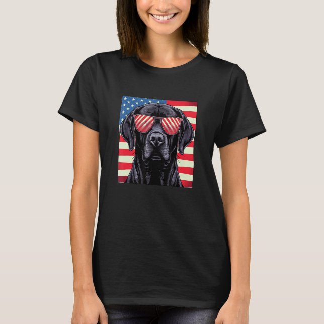 Cute Black Lab Black Labrador Retriever Puppy Dog  T-Shirt (Front)