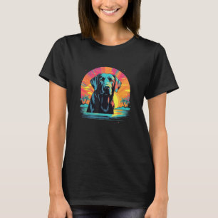 Cute Black Lab Black Labrador Retriever Puppy Dog  T-Shirt