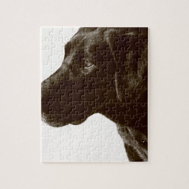 Cute Black Lab Jigsaw Puzzle (Vertical)