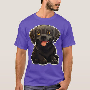 Cute Black Labrador Dog Dogs Chocolate Labradors 1 T-Shirt