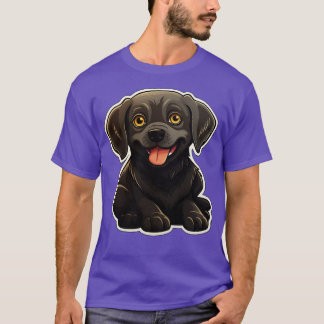 Cute Black Labrador Dog Dogs Chocolate Labradors 1 T-Shirt